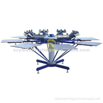 Six color manual T-shirt Screen printng machine